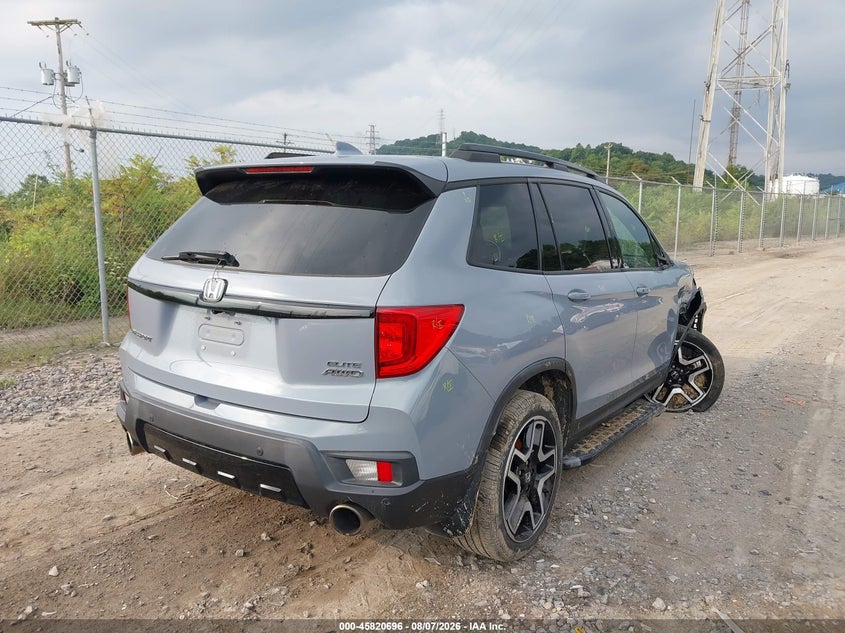 2022 Honda Passport VIN 5FNYF8H05NB002324 IAAI salvage auction — RIGHT FRONT, Wait Title, sold $9,850 on 2026-08-25 (photo 4)