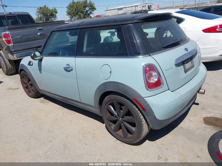 2013 Mini Hardtop VIN WMWSU3C57DT681507 IAAI salvage auction — NORMAL WEAR, Clear - Dealer Only (California), sold $375 on 2026-08-15 (photo 3)