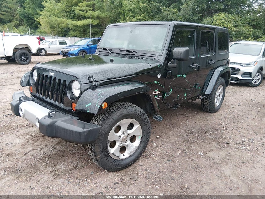 2013 Jeep Wrangler / VIN 1C4BJWEG5DL703791 IAAI salvage auction — SIDE, Clear (Wisconsin), sold $7,200 on 2026-08-24 (photo 2)
