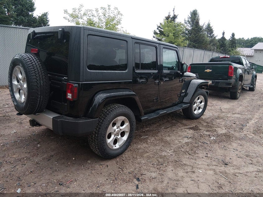 2013 Jeep Wrangler / VIN 1C4BJWEG5DL703791 IAAI salvage auction — SIDE, Clear (Wisconsin), sold $7,200 on 2026-08-24 (photo 4)