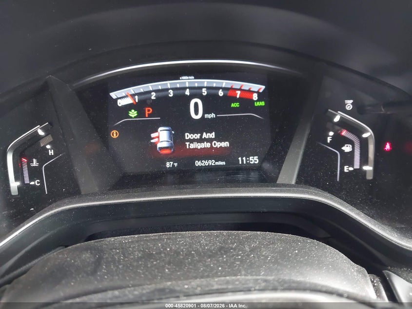 2019 Honda Cr-v VIN 7FARW1H80KE018979 IAAI salvage auction — REAR END, Wait Title, sold $8,100 on 2026-08-22 (photo 7)