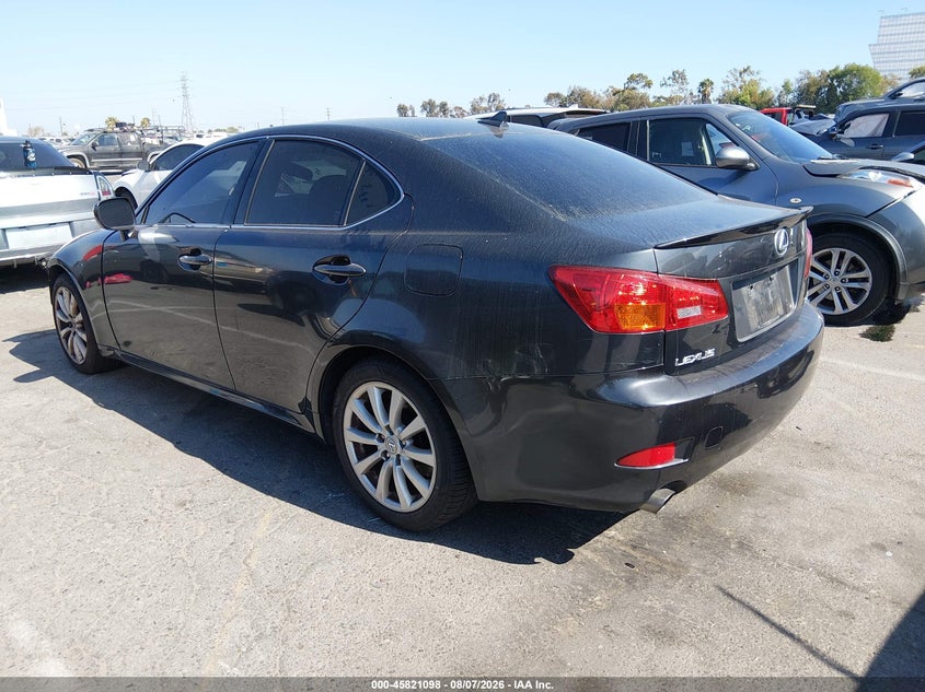 2008 Lexus Is 250 VIN JTHBK262785078599 IAAI salvage auction — FRONT END, Salvage (California), sold $1,425 on 2026-09-08 (photo 3)