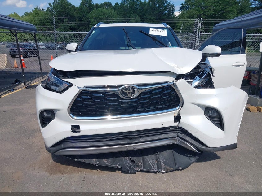 2023 Toyota Highlander VIN 5TDKDRBH1PS506514 IAAI salvage auction — Front End, Salvage (Pennsylvania), sold $22,900 on 2026-09-16 (photo 6)