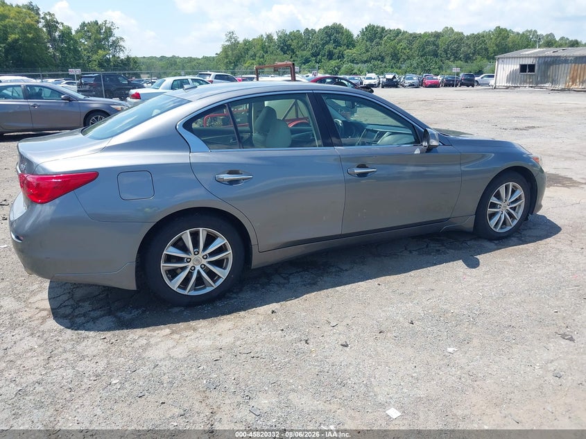 2015 Infiniti Q50 VIN JN1BV7AR0FM414089 IAAI salvage auction — NORMAL WEAR, Salvage Title, sold $25 on 2026-09-06 (photo 4)