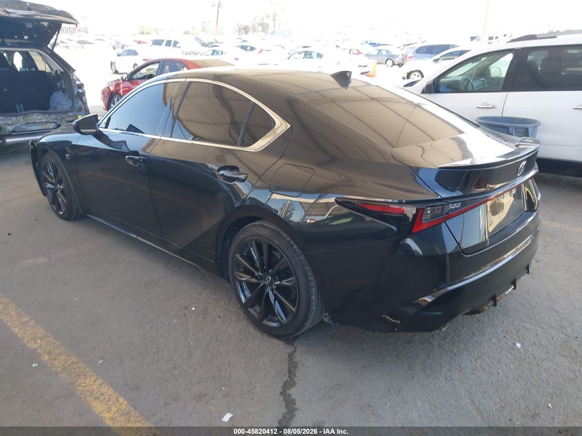 2024 Lexus Is VIN JTHBA1D26R5133061 IAAI salvage auction — RIGHT FRONT, Salvage Title, sold $14,700 on 2026-09-16 (photo 3)