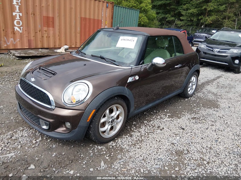 2011 Mini Cooper VIN WMWZP3C54BTX84421 IAAI salvage auction — NORMAL WEAR, Clear (South Carolina), sold $2,750 on 2026-08-11 (photo 2)