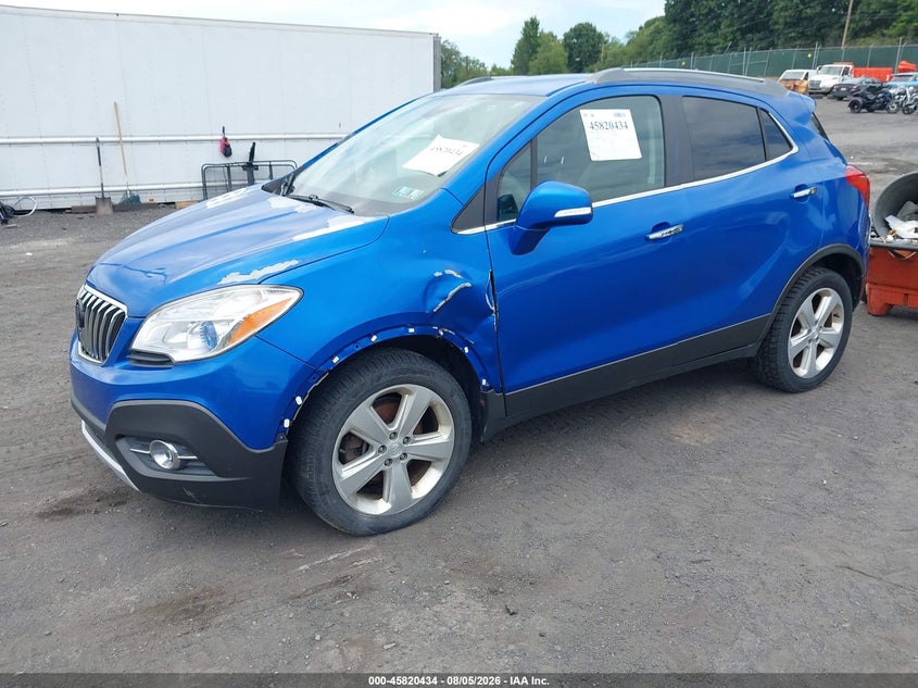 2015 Buick Encore VIN KL4CJFSB6FB134935 IAAI salvage auction — NORMAL WEAR, Clear (Pennsylvania), sold $1,175 on 2026-08-29 (photo 2)