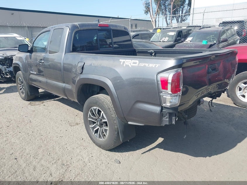 2022 Toyota Tacoma VIN 3TYRZ5CN6NT022126 IAAI salvage auction — REAR END, Salvage Certificate (California), sold $14,500 on 2026-09-16 (photo 3)