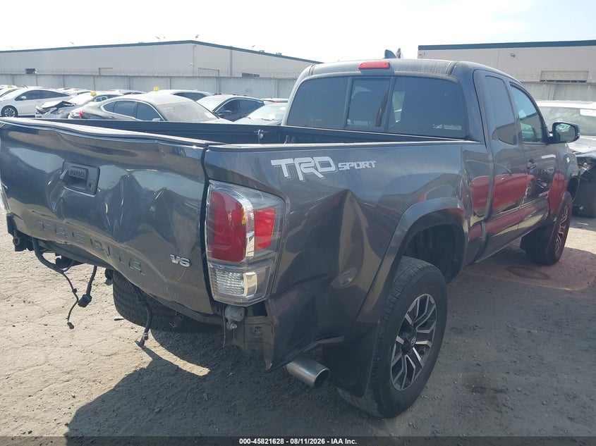 2022 Toyota Tacoma VIN 3TYRZ5CN6NT022126 IAAI salvage auction — REAR END, Salvage Certificate (California), sold $14,500 on 2026-09-16 (photo 4)