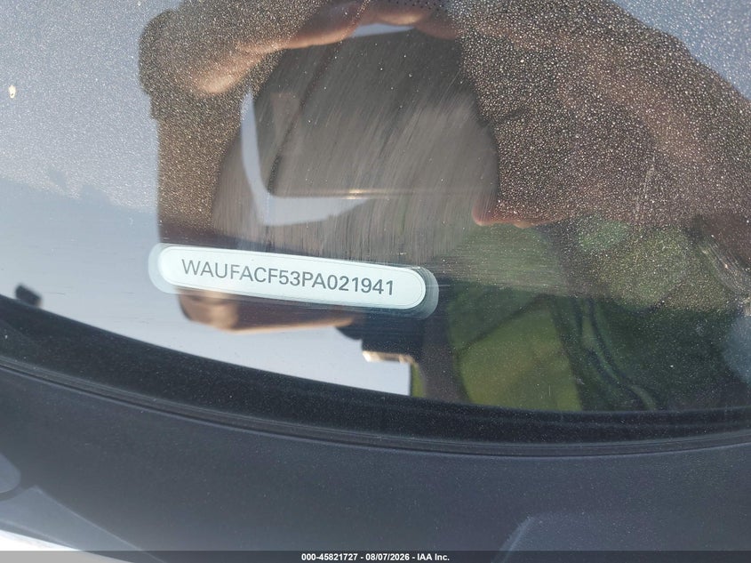 2023 Audi A5 VIN WAUFACF53PA021941 IAAI salvage auction — SIDE, Wait Title, sold $9,800 on 2026-10-23 (photo 9)