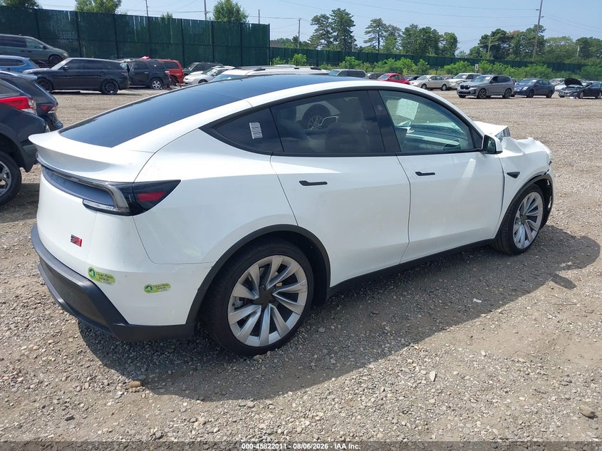 2026 Tesla Model y VIN 7SAYGDEE4TF321557 IAAI salvage auction — FRONT END, Salvage Title, sold $24,000 on 2026-08-27 (photo 4)