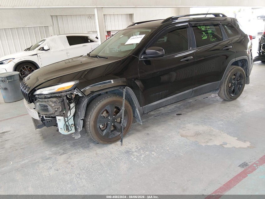 2017 Jeep Cherokee VIN 1C4PJLAS9HW650628 IAAI salvage auction — FRONT END, Salvage Title, sold $775 on 2026-08-20 (photo 2)