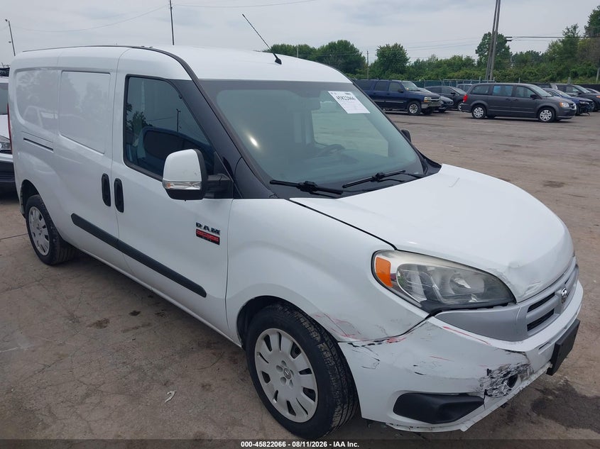 2017 Ram Promaster city VIN ZFBERFBB5H6D56309 IAAI salvage auction — FRONT END, Salvage Title, sold $850 on 2026-08-16 (photo 1)