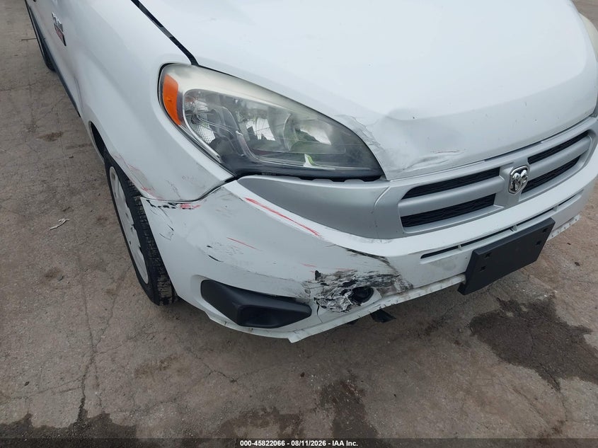 2017 Ram Promaster city VIN ZFBERFBB5H6D56309 IAAI salvage auction — FRONT END, Salvage Title, sold $850 on 2026-08-16 (photo 6)