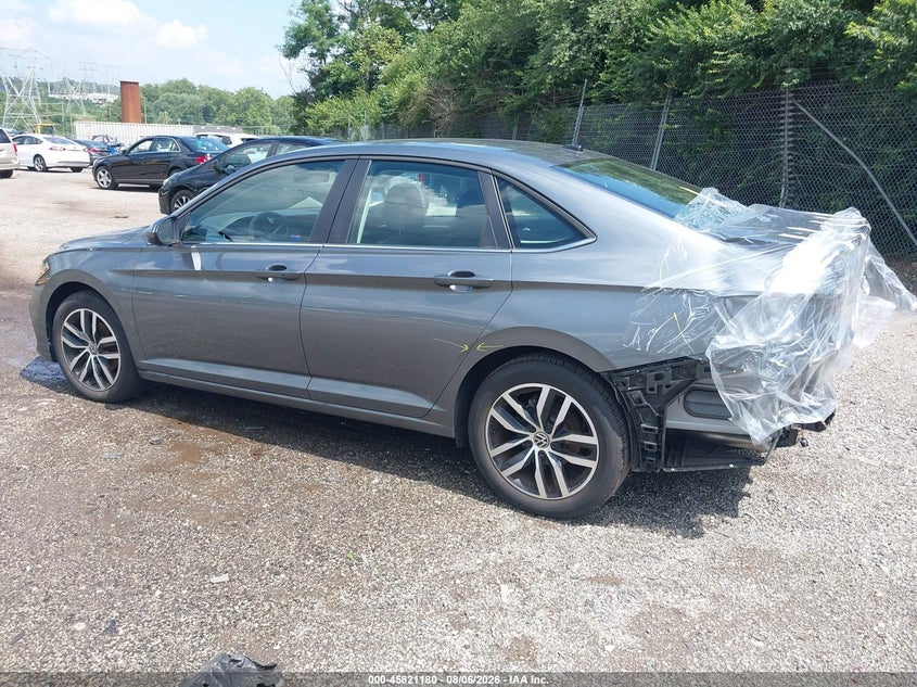 2025 Volkswagen Jetta VIN 3VWEX7BU7SM053169 IAAI salvage auction — REAR END, Salvage Title, sold $9,025 on 2026-08-28 (photo 3)