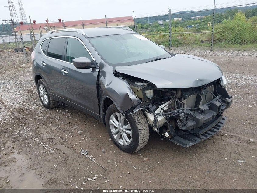 2016 Nissan Rogue VIN 5N1AT2MV7GC799017 IAAI salvage auction — RIGHT FRONT, Salvage Title, sold $775 on 2026-08-22 (photo 1)