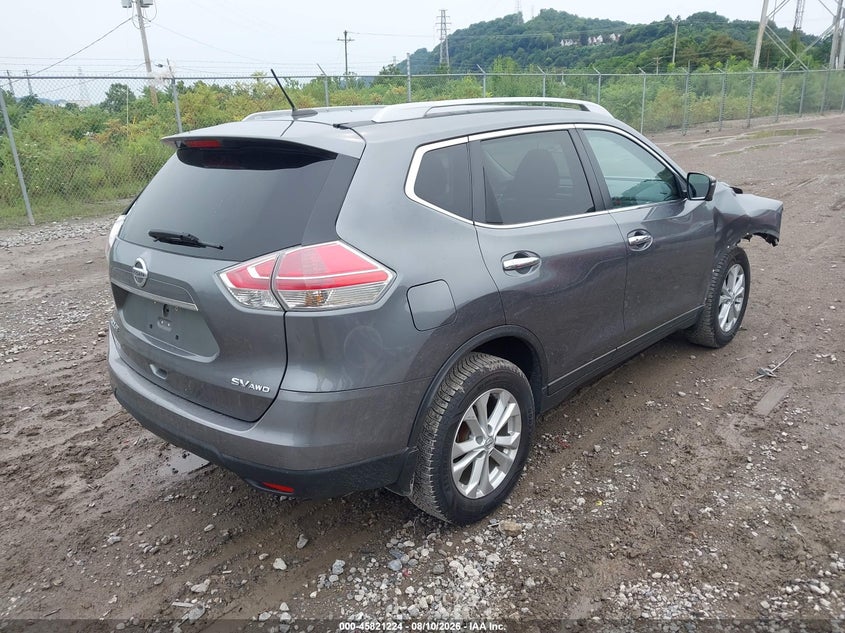 2016 Nissan Rogue VIN 5N1AT2MV7GC799017 IAAI salvage auction — RIGHT FRONT, Salvage Title, sold $775 on 2026-08-22 (photo 4)