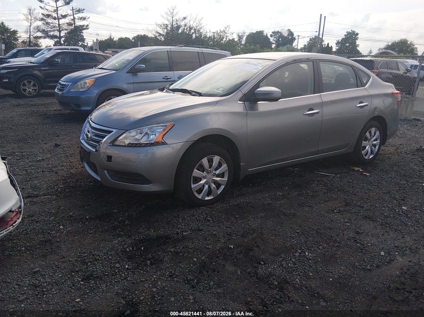 2014 Nissan Sentra VIN 3N1AB7AP3EY218775 IAAI salvage auction — NORMAL WEAR, Clear (New Jersey), sold $350 on 2026-08-21 (photo 2)