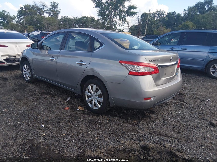 2014 Nissan Sentra VIN 3N1AB7AP3EY218775 IAAI salvage auction — NORMAL WEAR, Clear (New Jersey), sold $350 on 2026-08-21 (photo 3)