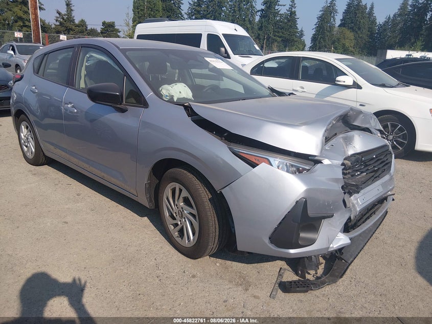 2025 Subaru Impreza VIN JF1GUABC6S8338349 IAAI salvage auction — FRONT END, Clear-Dealer Only (Montana), sold $3,775 on 2026-08-21 (photo 1)