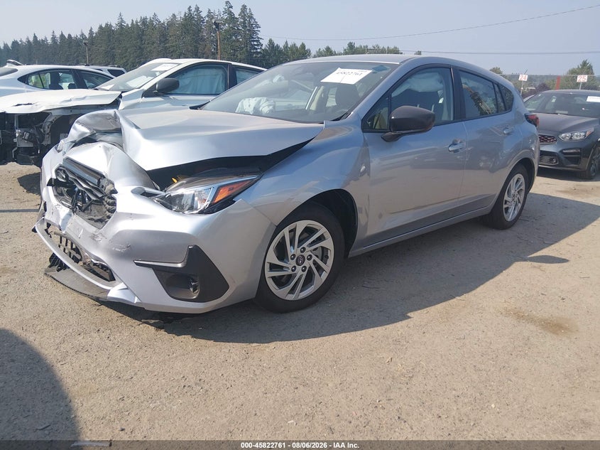 2025 Subaru Impreza VIN JF1GUABC6S8338349 IAAI salvage auction — FRONT END, Clear-Dealer Only (Montana), sold $3,775 on 2026-08-21 (photo 2)