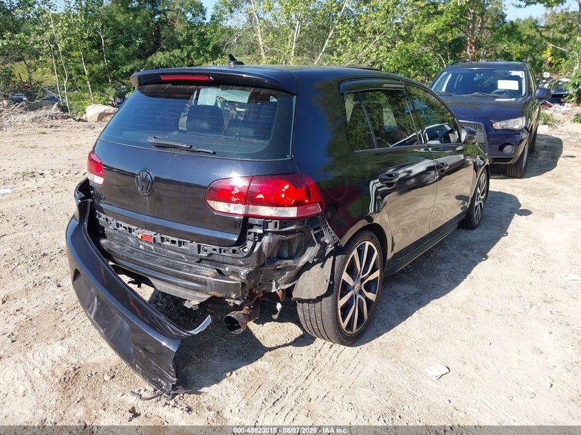 2012 Volkswagen Gti VIN WVWHD7AJ3CW036967 IAAI salvage auction — REAR END, Salvage Title, sold $700 on 2026-08-18 (photo 4)