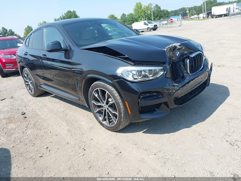 2020 BMW X4 VIN 5UX2V1C05L9D58515 IAAI salvage auction — FRONT END, Salvage (Virginia), sold $18,400 on 2026-08-21 (photo 1)