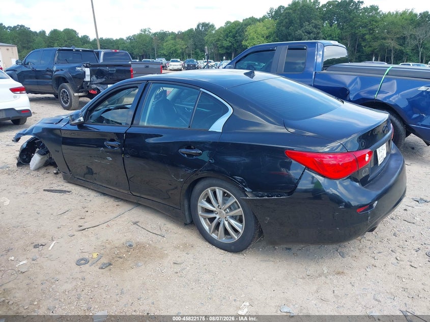 2017 Infiniti Q50 VIN JN1EV7AP1HM737887 IAAI salvage auction — FRONT END, Salvage Title, sold $1,000 on 2026-09-02 (photo 3)