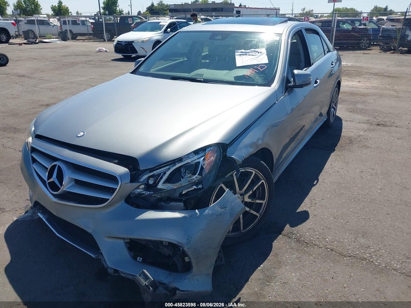 2014 Mercedes-benz E-klasse VIN WDDHF5KB7EB022270 IAAI salvage auction — FRONT END, Salvage Title, sold $1,850 on 2026-08-21 (photo 2)