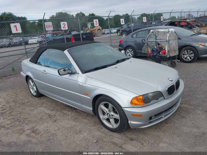 2002 BMW 3 series VIN WBABS33402PG87364 IAAI salvage auction — SIDE, Salvage Title (New York), sold $450 on 2026-08-27 (photo 1)
