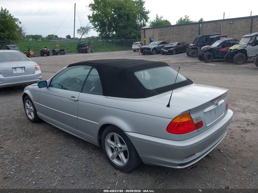 2002 BMW 3 series VIN WBABS33402PG87364 IAAI salvage auction — SIDE, Salvage Title (New York), sold $450 on 2026-08-27 (photo 3)