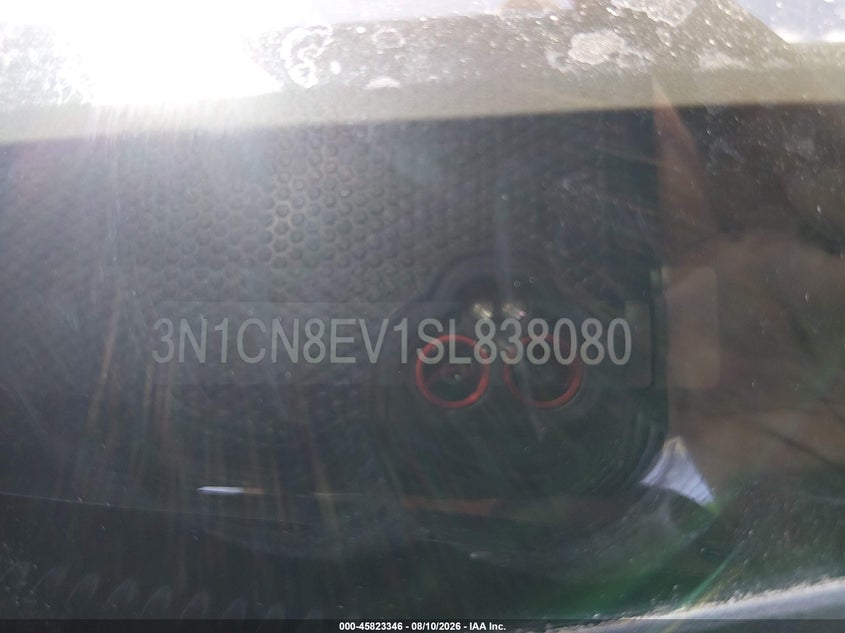 2025 Nissan Versa VIN 3N1CN8EV1SL838080 IAAI salvage auction — LEFT SIDE, Enterprise Vehicles Clear Only (Florida), sold $11,950 on 2026-08-17 (photo 9)