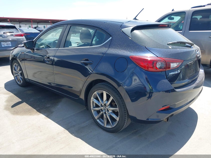 2018 Mazda 3 VIN 3MZBN1L31JM183460 IAAI salvage auction — RIGHT FRONT, Salvage (Texas), sold $2,150 on 2026-08-29 (photo 3)