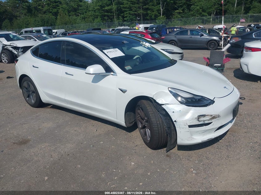 2020 Tesla Model 3 VIN 5YJ3E1EA9LF644835 IAAI salvage auction — RIGHT FRONT, Salvage Title, sold $0 on 2026-10-04 (photo 1)