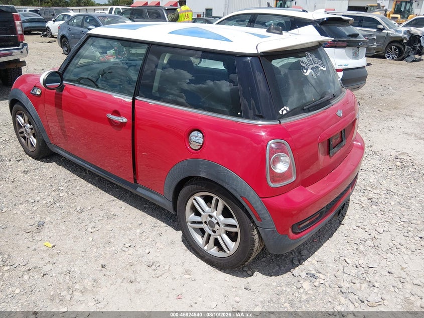 2013 Mini Hard top VIN WMWSV3C56DT392499 IAAI salvage auction — NORMAL WEAR, Original (Texas), sold $750 on 2026-08-18 (photo 3)