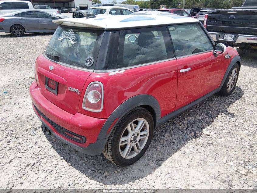 2013 Mini Hard top VIN WMWSV3C56DT392499 IAAI salvage auction — NORMAL WEAR, Original (Texas), sold $750 on 2026-08-18 (photo 4)