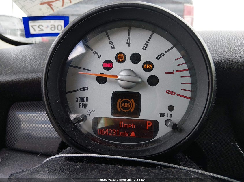 2013 Mini Hard top VIN WMWSV3C56DT392499 IAAI salvage auction — NORMAL WEAR, Original (Texas), sold $750 on 2026-08-18 (photo 7)