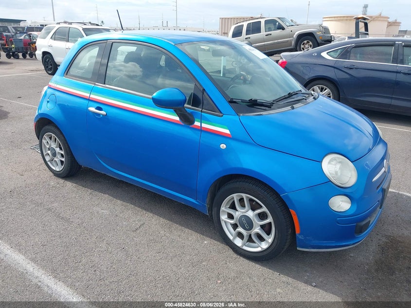 2015 Fiat 500 VIN 3C3CFFAR8FT558531 IAAI salvage auction — NORMAL WEAR, Clear (Hawaii), sold $100 on 2026-08-18 (photo 1)