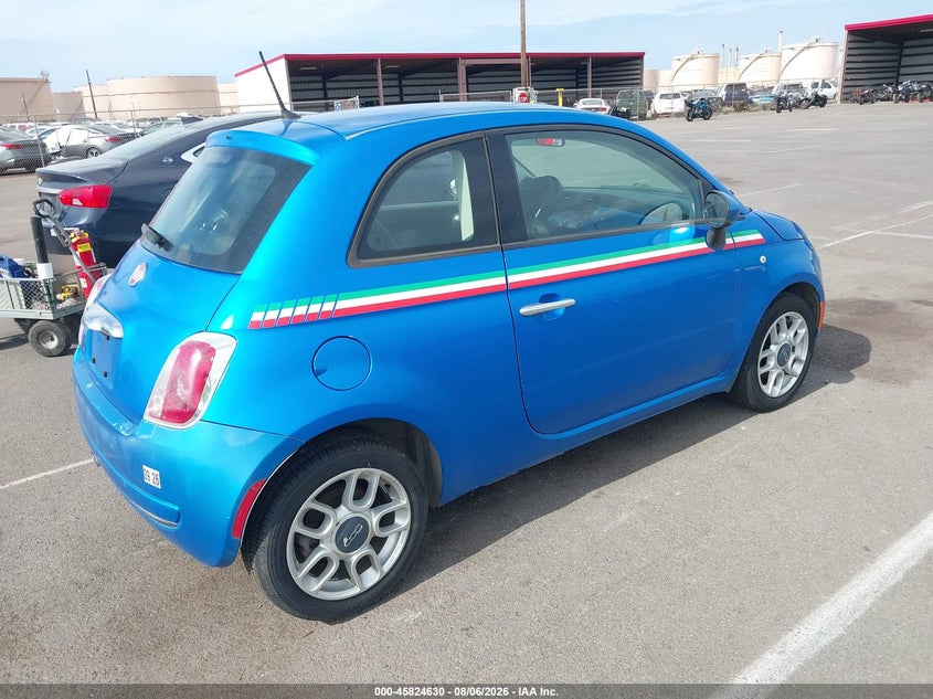 2015 Fiat 500 VIN 3C3CFFAR8FT558531 IAAI salvage auction — NORMAL WEAR, Clear (Hawaii), sold $100 on 2026-08-18 (photo 4)
