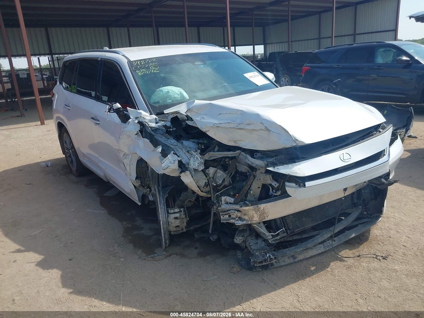 2024 Lexus Tx VIN 5TDAAAA63RS005682 IAAI salvage auction — FRONT END, Salvage Title, sold $14,975 on 2026-09-09 (photo 1)