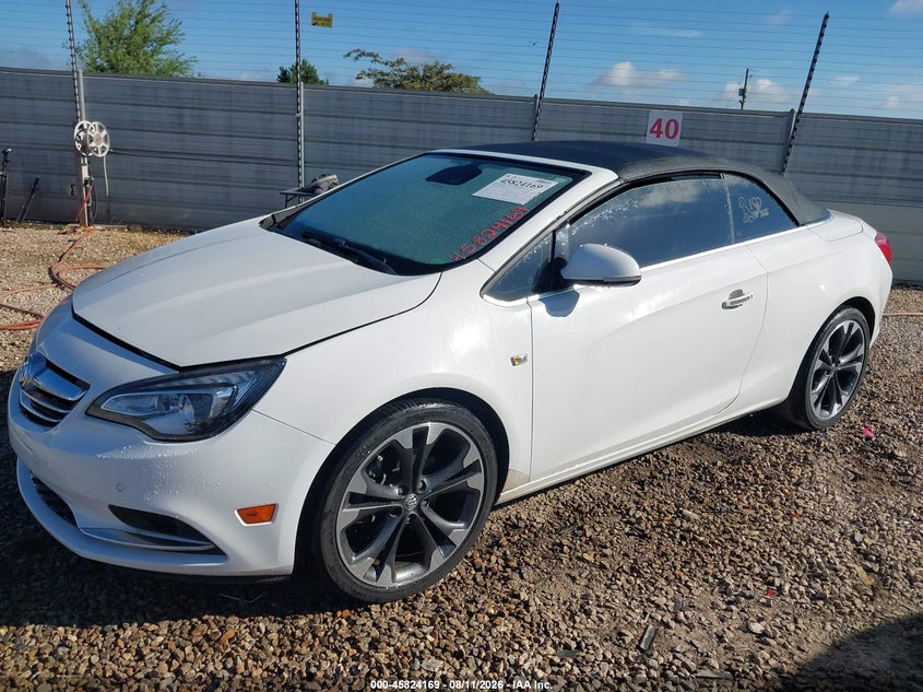 2018 Buick Cascada VIN W04WH3N58JG041990 IAAI salvage auction — WATER/FLOOD, Salvage Title, sold $2,500 on 2026-09-02 (photo 2)