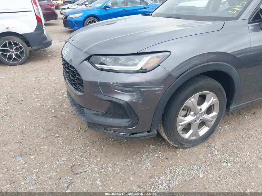 2023 Honda Hr-v VIN 3CZRZ2H33PM728811 IAAI salvage auction — FRONT & REAR, Salvage (Ohio), sold $7,500 on 2026-08-21 (photo 6)