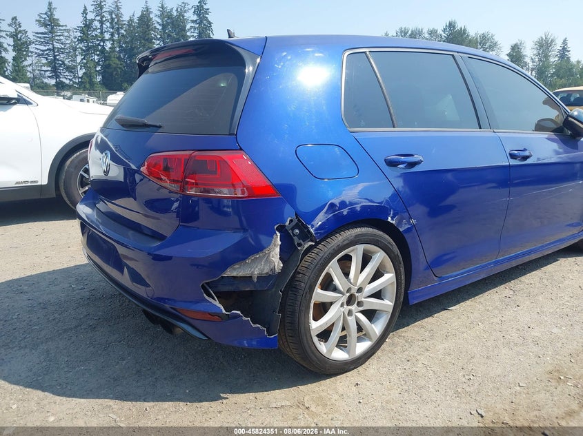 2016 Volkswagen Golf r VIN WVWUF7AU5GW093468 IAAI salvage auction — RIGHT SIDE, Clear (Washington), sold $4,000 on 2026-08-19 (photo 6)