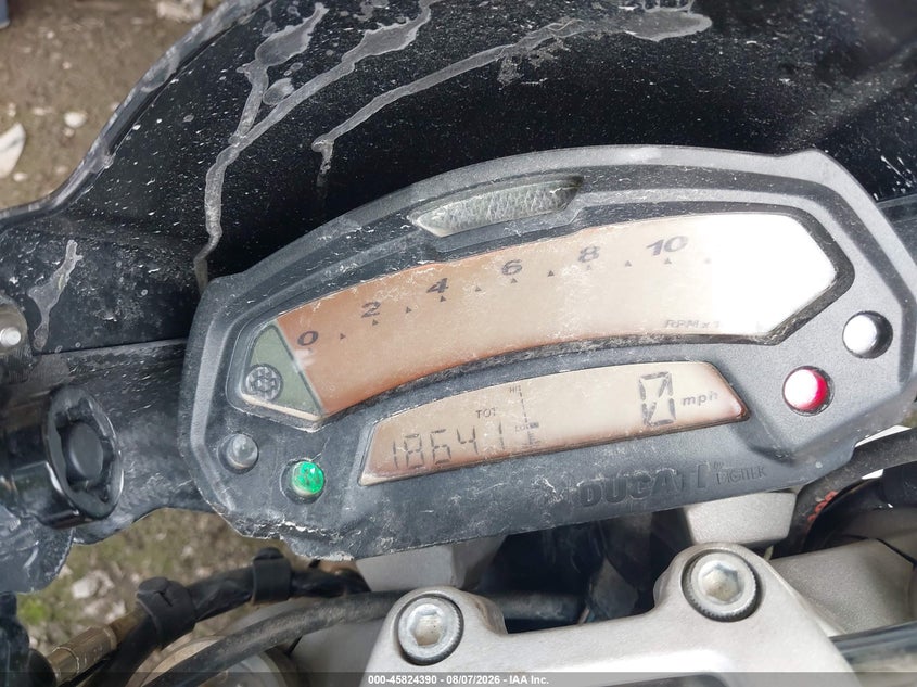 2009 Ducati Monster VIN ZDM1RADN79B002338 IAAI salvage auction — SIDE, Clear (Indiana), sold $1,000 on 2026-09-09 (photo 7)