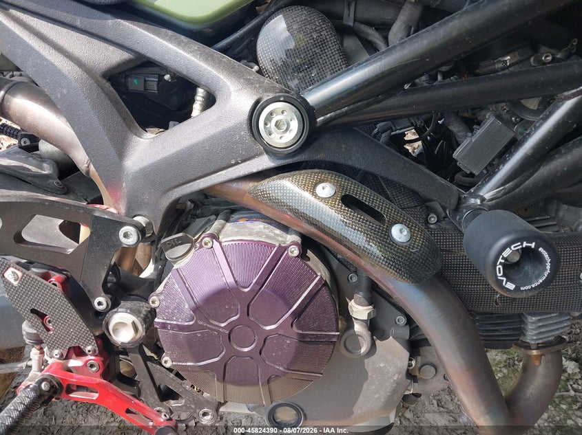 2009 Ducati Monster VIN ZDM1RADN79B002338 IAAI salvage auction — SIDE, Clear (Indiana), sold $1,000 on 2026-09-09 (photo 8)