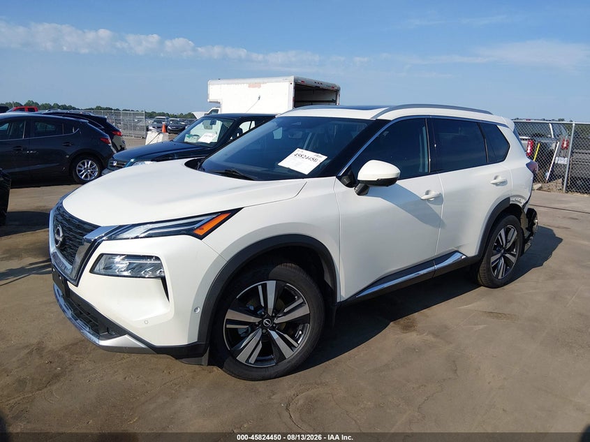 2022 Nissan Rogue VIN JN8BT3DD0NW273933 IAAI salvage auction — REAR END, Salvage (North Carolina), sold $9,700 on 2026-08-23 (photo 2)
