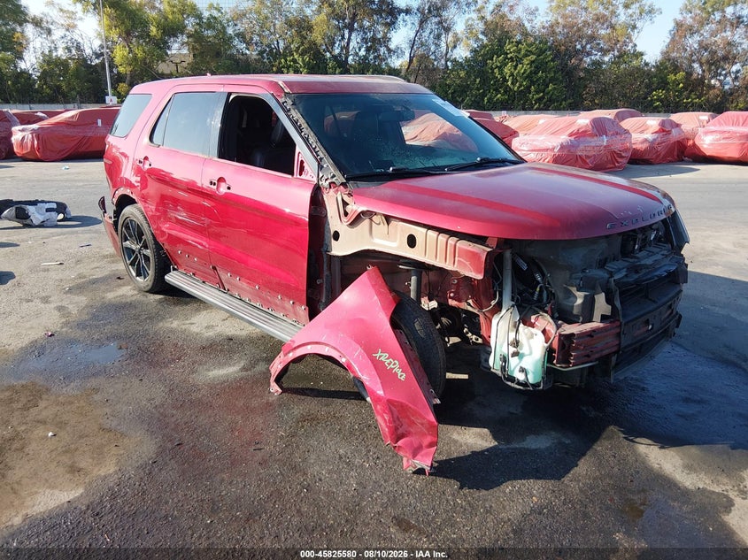 2018 Ford Explorer VIN 1FM5K7D82JGA25687 IAAI salvage auction — RIGHT FRONT, Salvage (California), sold $3,650 on 2026-08-24 (photo 1)