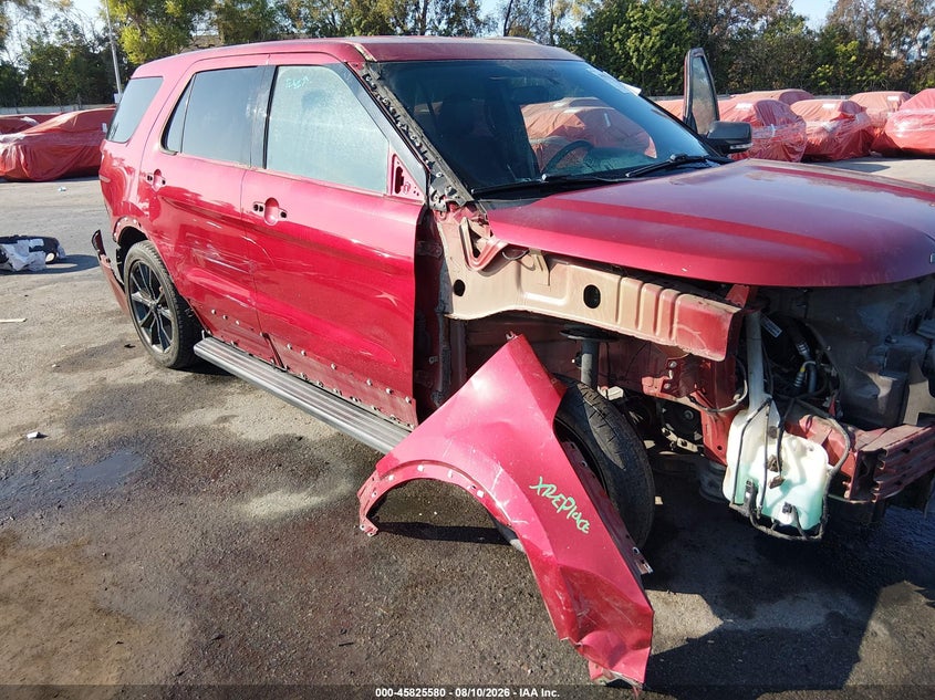 2018 Ford Explorer VIN 1FM5K7D82JGA25687 IAAI salvage auction — RIGHT FRONT, Salvage (California), sold $3,650 on 2026-08-24 (photo 6)
