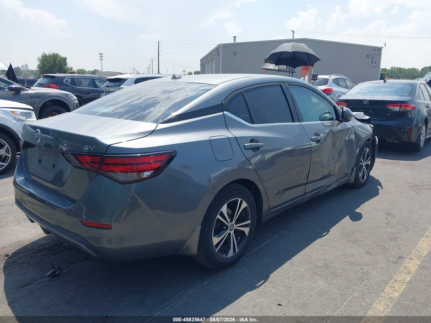 2020 Nissan Sentra VIN 3N1AB8CV9LY236907 IAAI salvage auction — RIGHT SIDE, Salvage Title, sold $2,350 on 2026-09-11 (photo 4)