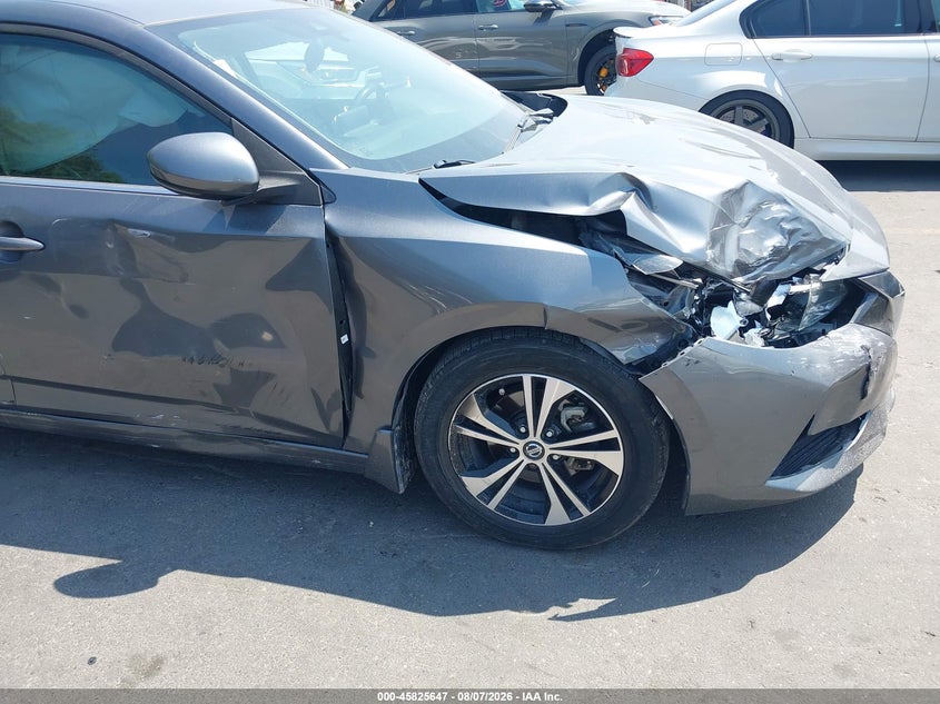 2020 Nissan Sentra VIN 3N1AB8CV9LY236907 IAAI salvage auction — RIGHT SIDE, Salvage Title, sold $2,350 on 2026-09-11 (photo 6)